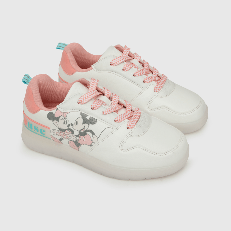 Zapatilla para niña Disney cambia de color con el sol - blanco (28 a 36)