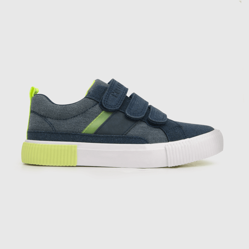 Zapatilla urbana de niño tres velcros azul (28 a 36)