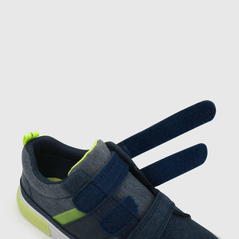 Zapatilla urbana de niño tres velcros azul (28 a 36)