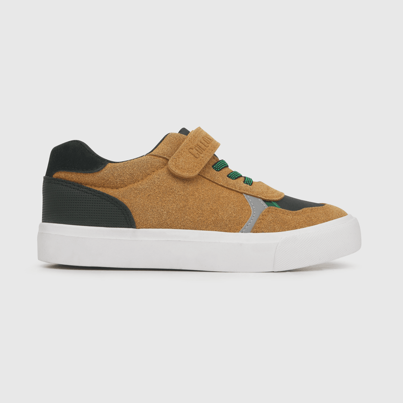 Zapatilla urbana de niño Velcro elástico amarillo (28 a 36)