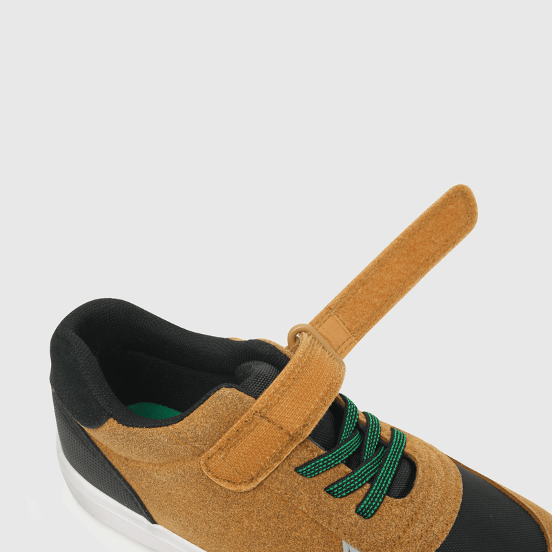 Zapatilla urbana de niño Velcro elástico amarillo (28 a 36)