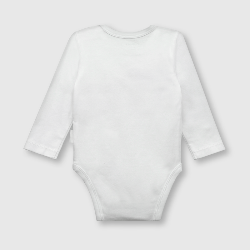 Body de bebe 3 pack de algodón blanco (0 a 24 meses)