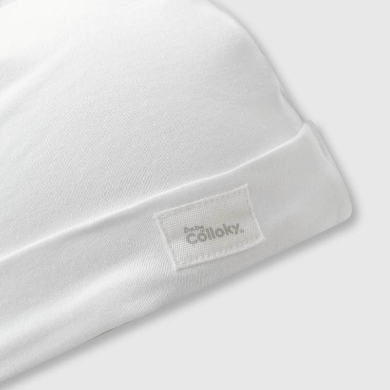 Gorro de bebe 3 pack de algodón blanco