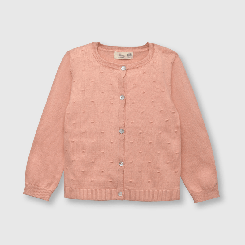 Chaleco de bebe niña clasico rosado (3 a 36 meses)