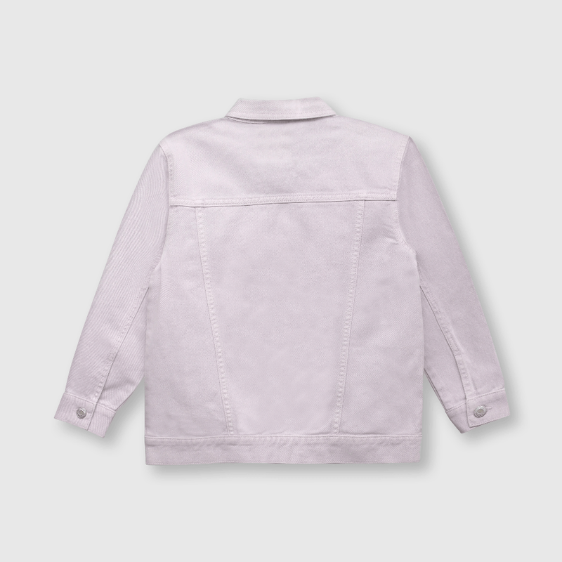 Chaqueta de mezclilla niña lila (2 a 12 años)