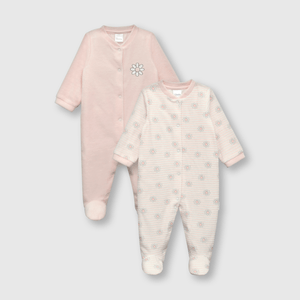 Osito de bebe niña 2 pack blanco (0 a 9 meses)