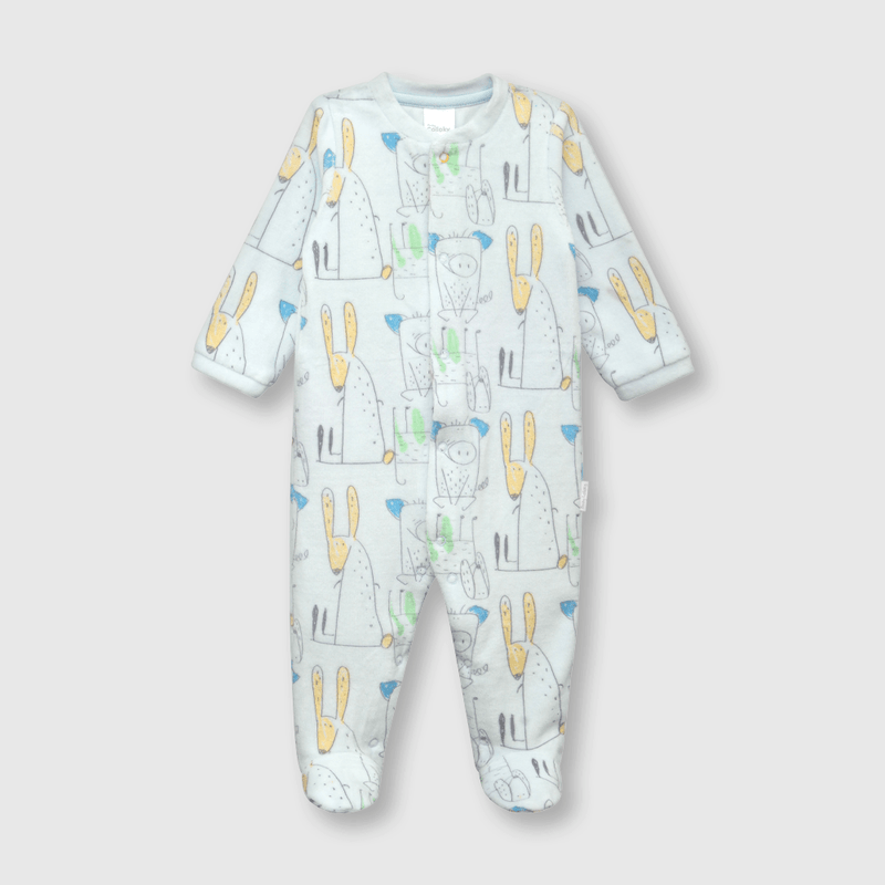 Osito de bebe niño elefantito celeste (0 a 9 meses)