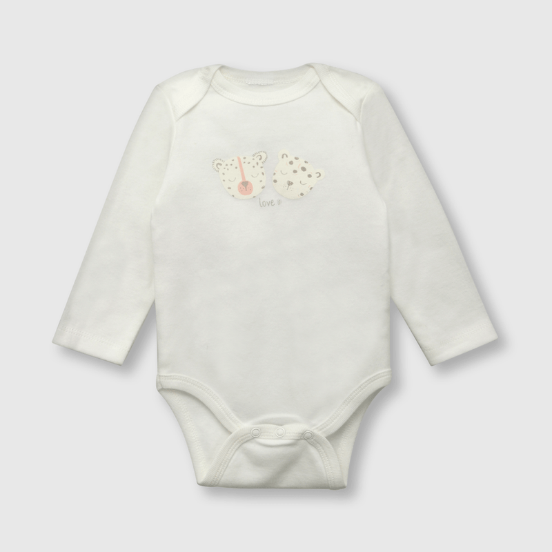 Pack bodies de bebe niña 5 pack safari beige (0 a 24 meses)