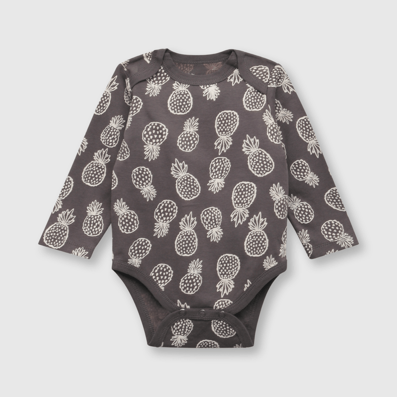 Pack bodies de bebe niño 5 pack frutas gris (0 a 24 meses)