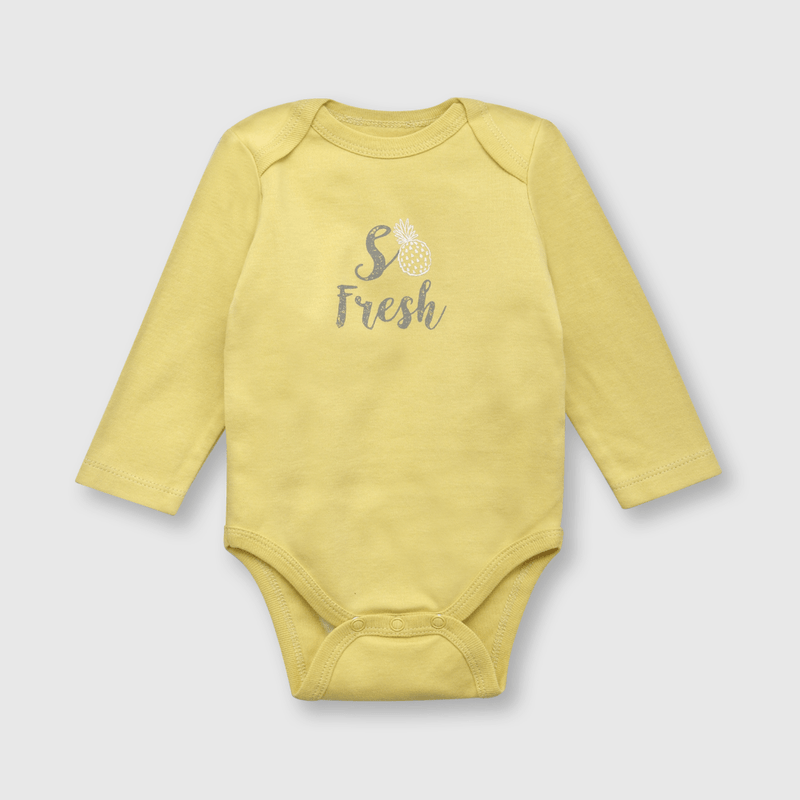 Pack bodies de bebe niño 5 pack frutas gris (0 a 24 meses)