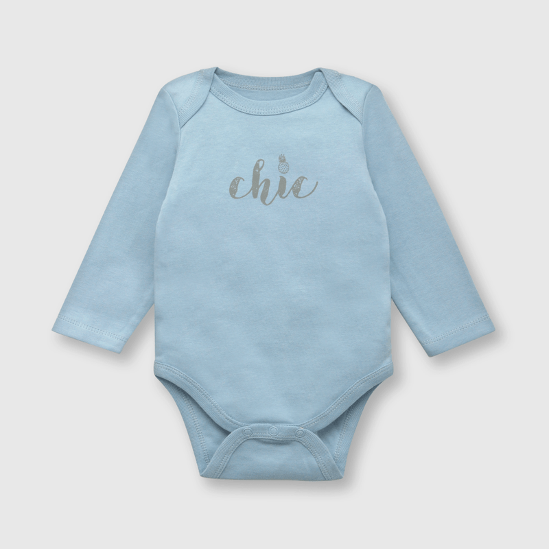 Pack bodies de bebe niño 5 pack frutas gris (0 a 24 meses)