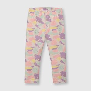 Pata de bebé niña estampada rosada (3 a 36 meses)