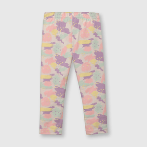 Pata de bebé niña estampada rosada (3 a 36 meses)