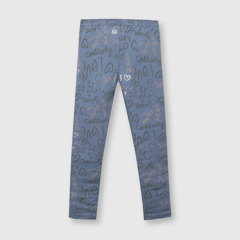 Pata de niña estampada azul (2 a 12 años)