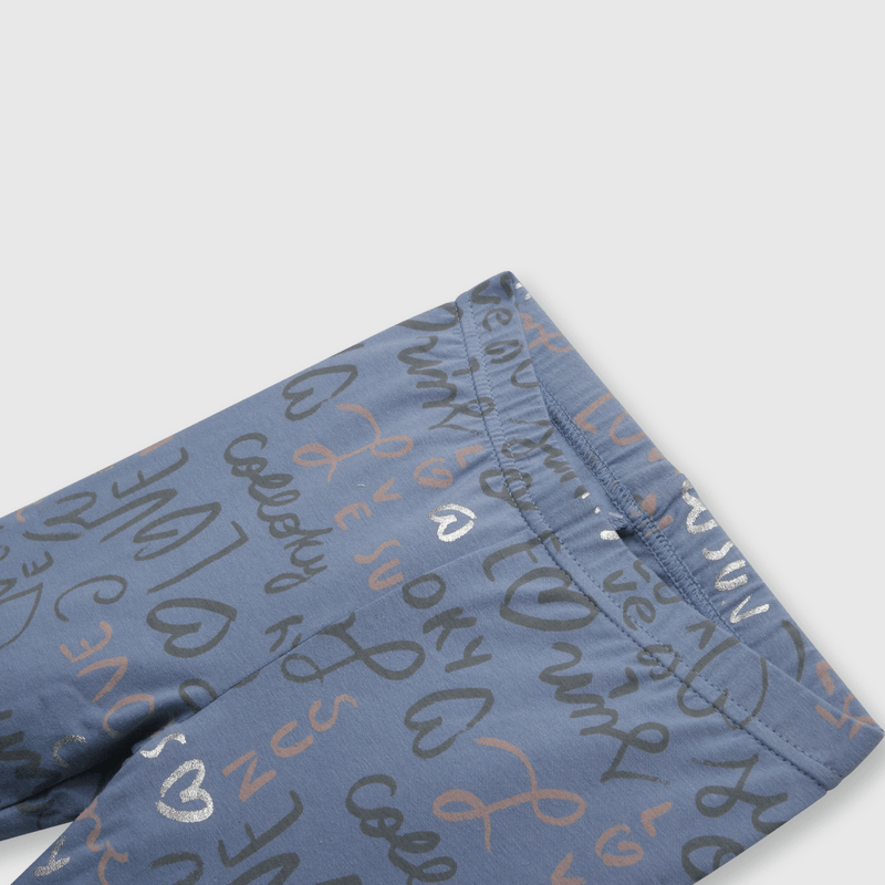 Pata de niña estampada azul (2 a 12 años)