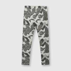 Pata de niña estampada gris (2 a 12 años)