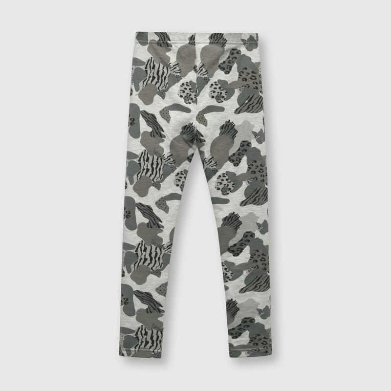 Pata de niña estampada gris (2 a 12 años)