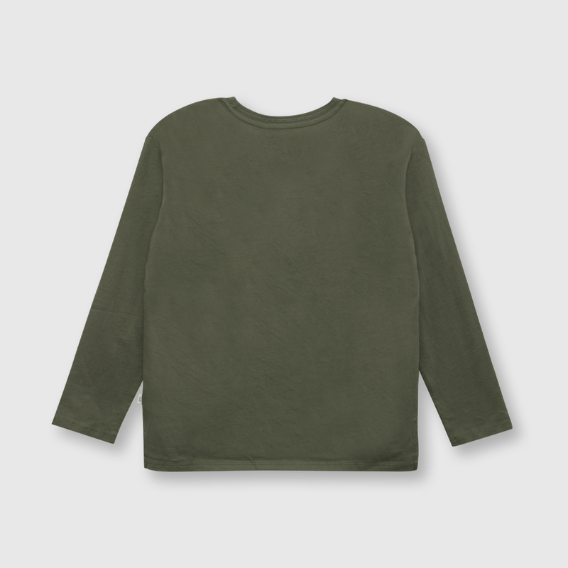 Polera de niño safari oliva (2 a 12 años)
