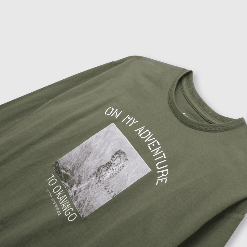 Polera de niño safari oliva (2 a 12 años)