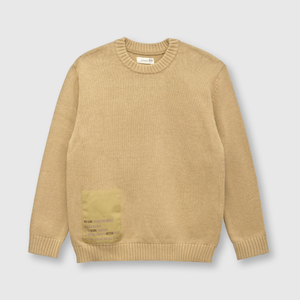 Sweater de niño con parche beige (2 a 12 años)