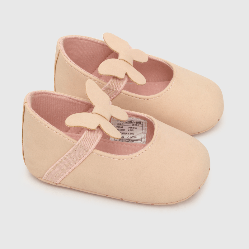 Ballerina de niña mariposa rosado (14 a 18)