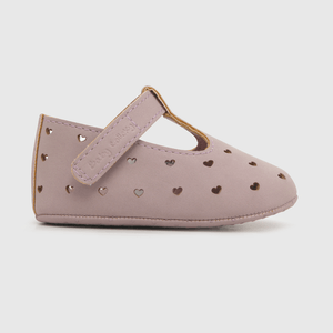 Reina de niña cut off de corazones morado (14 a 18)