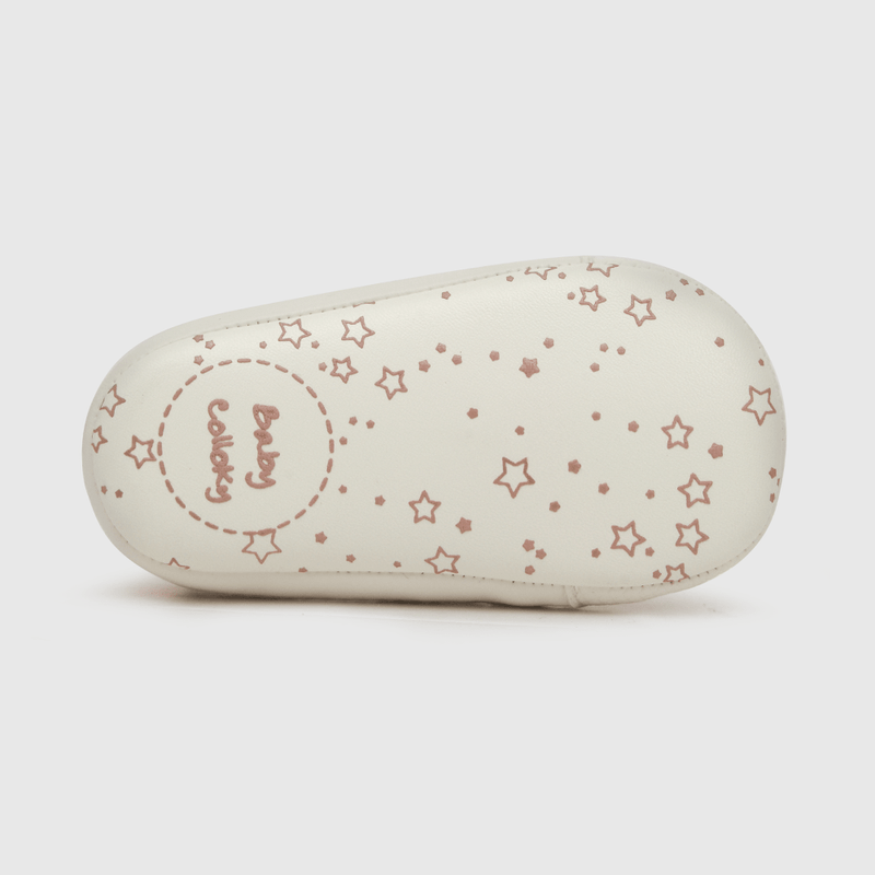 Zapatilla de niña estrella blanco (14 a 18)