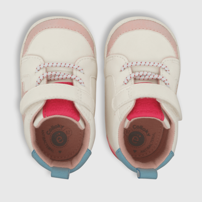 Zapatilla de niña estrella blanco (14 a 18)