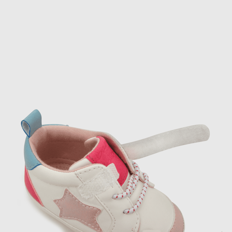 Zapatilla de niña estrella blanco (14 a 18)