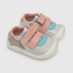 Zapatilla de niña estrella blanco (17 a 20)
