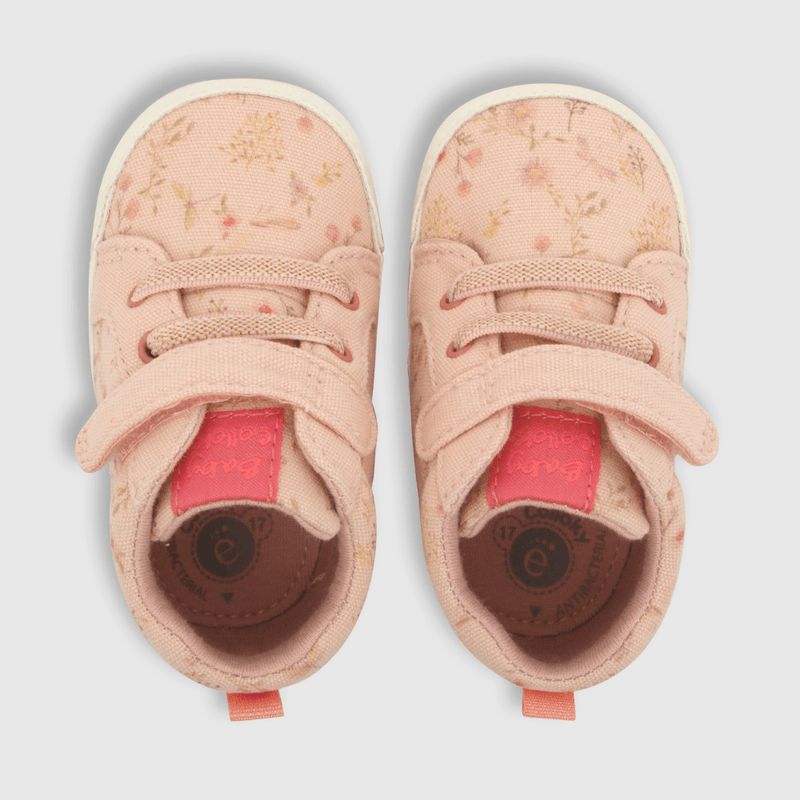 Zapatilla de niña floral rosado (14 a 18)