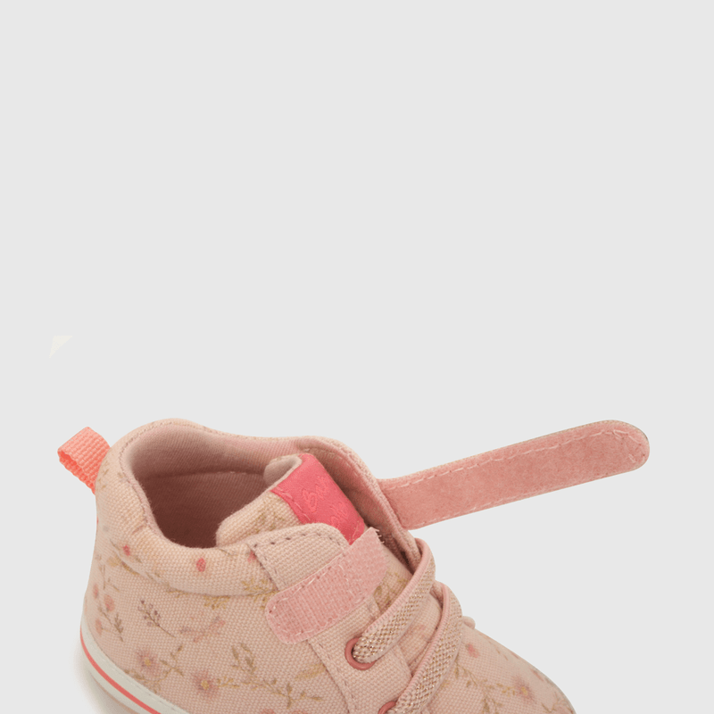 Zapatilla de niña floral rosado (14 a 18)