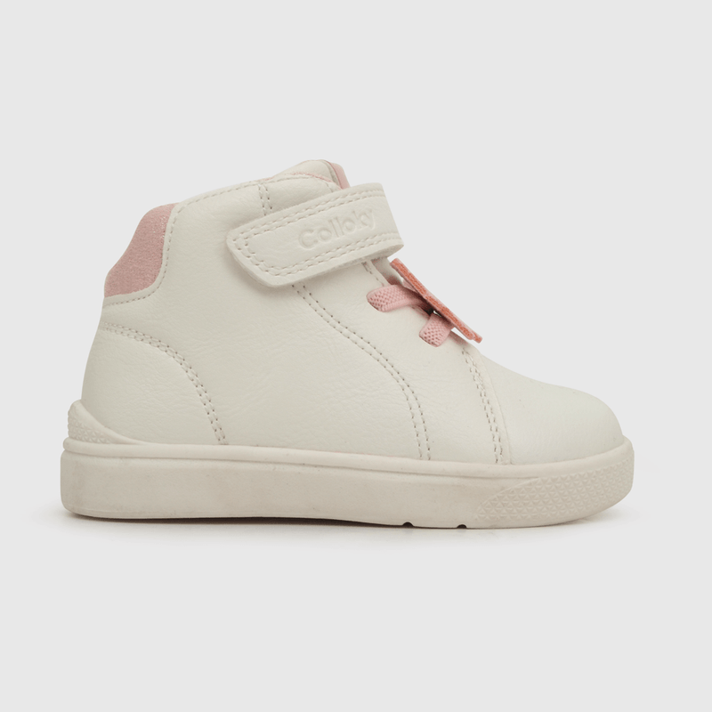 Zapatilla de niña mariposa blanco (18 a 21)