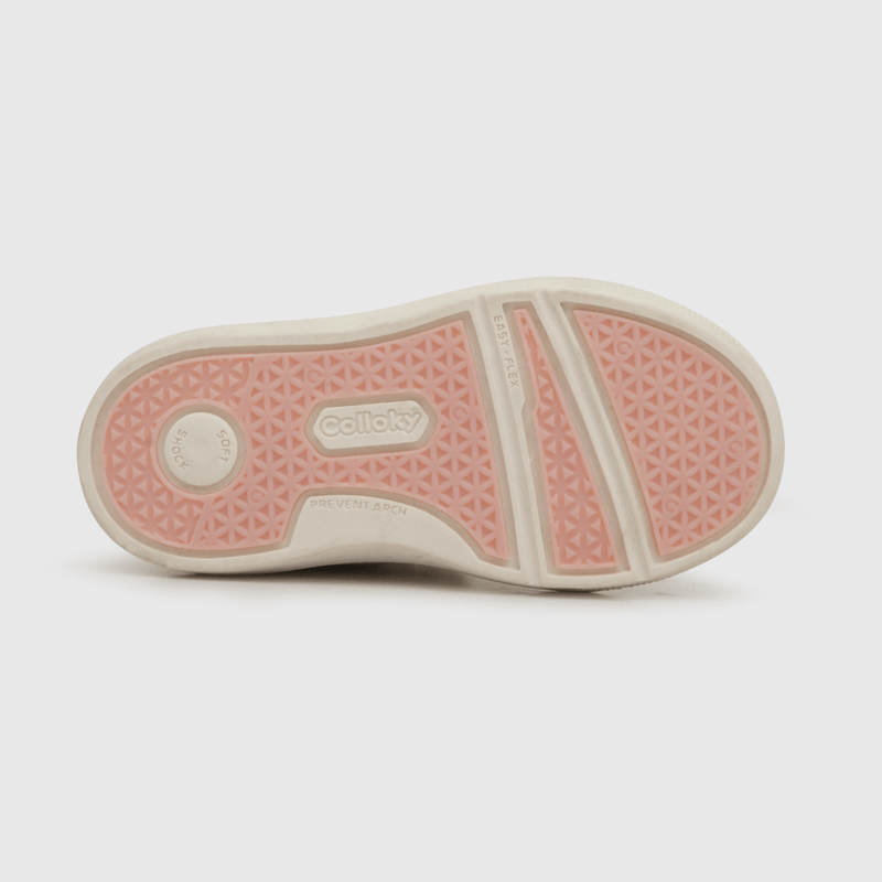 Zapatilla de niña mariposa blanco (18 a 21)