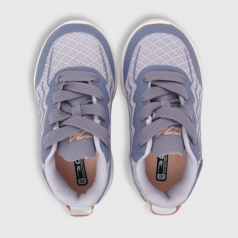Zapatilla deportiva de niña cordón caña baja morado (21 a 27)