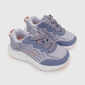 Zapatilla deportiva de niña cordón caña baja morado (21 a 27)