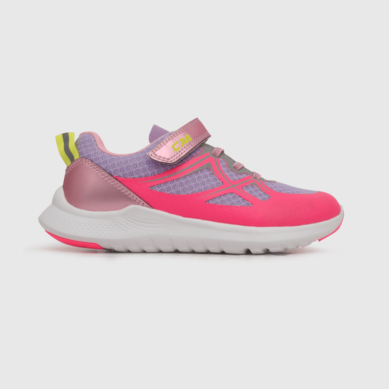 Zapatilla deportiva de niña velcro elástico morado (28 a 36)