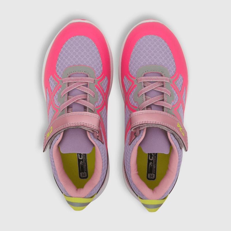 Zapatilla deportiva de niña velcro elástico morado (28 a 36)