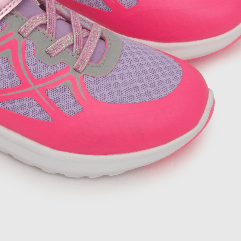Zapatilla deportiva de niña velcro elástico morado (28 a 36)