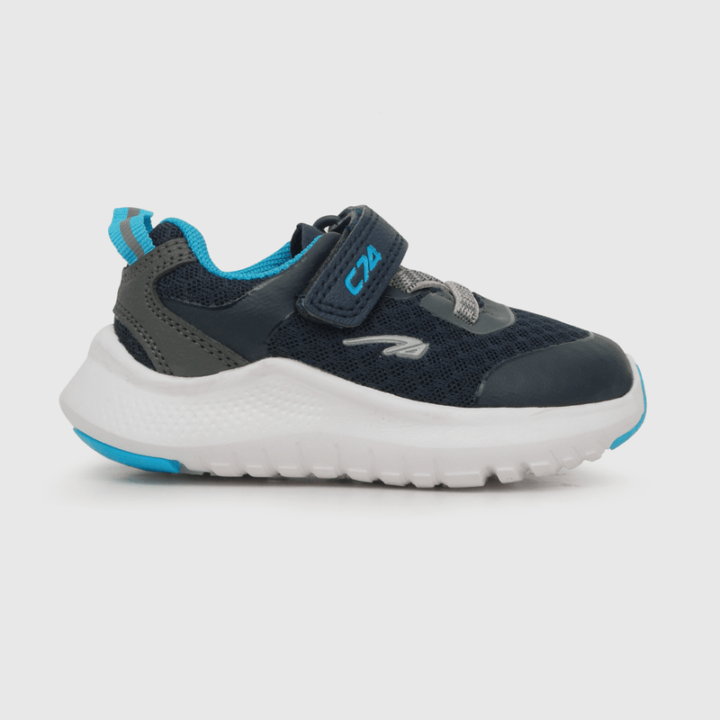 Zapatilla deportiva de niño Velcro elástico azul (18 a 21)