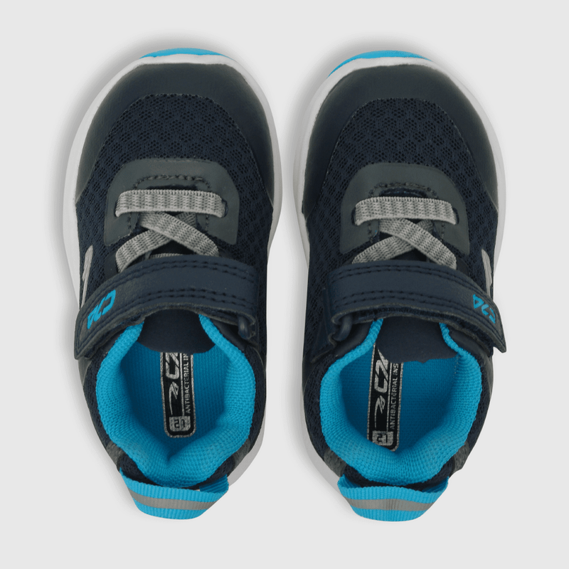 Zapatilla deportiva de niño Velcro elástico azul (18 a 21)