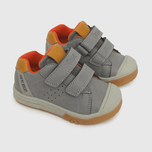 Zapato de niño 2 velcros gris (21 a 27)