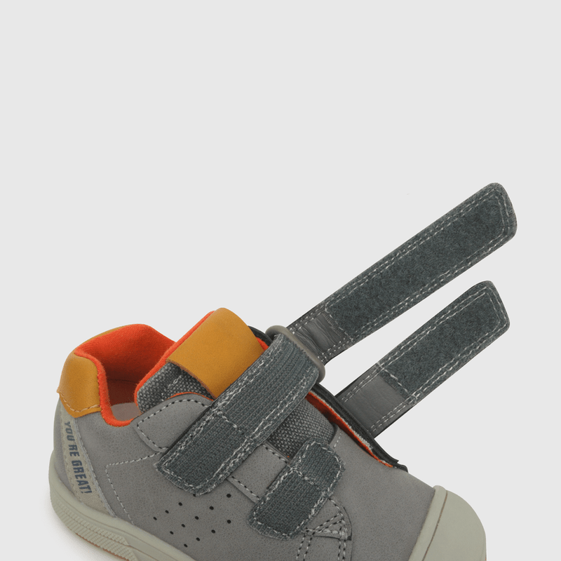 Zapato de niño 2 velcros gris (21 a 27)