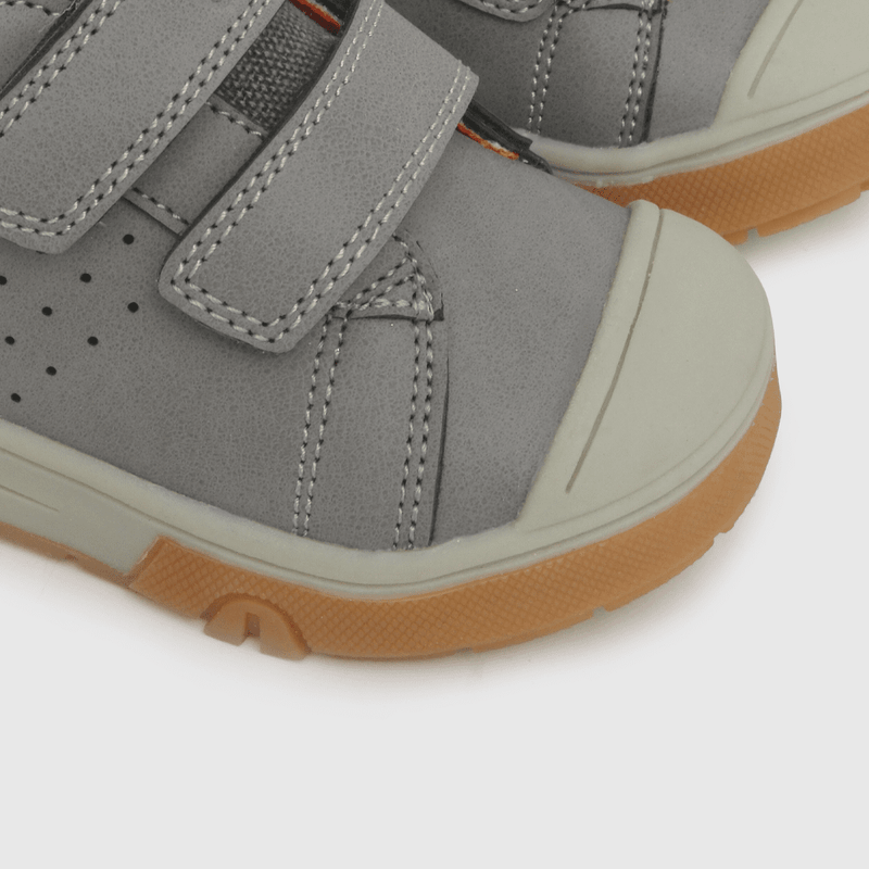 Zapato de niño 2 velcros gris (21 a 27)