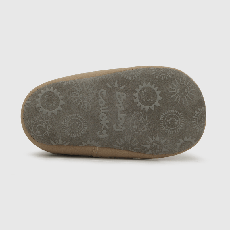Zapato de niño dos velcros beige (14 a 18)