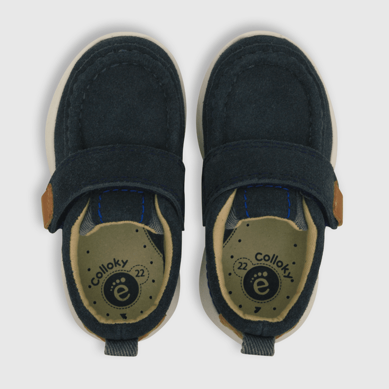 Zapato de niño velcro grueso azul (21 a 27)