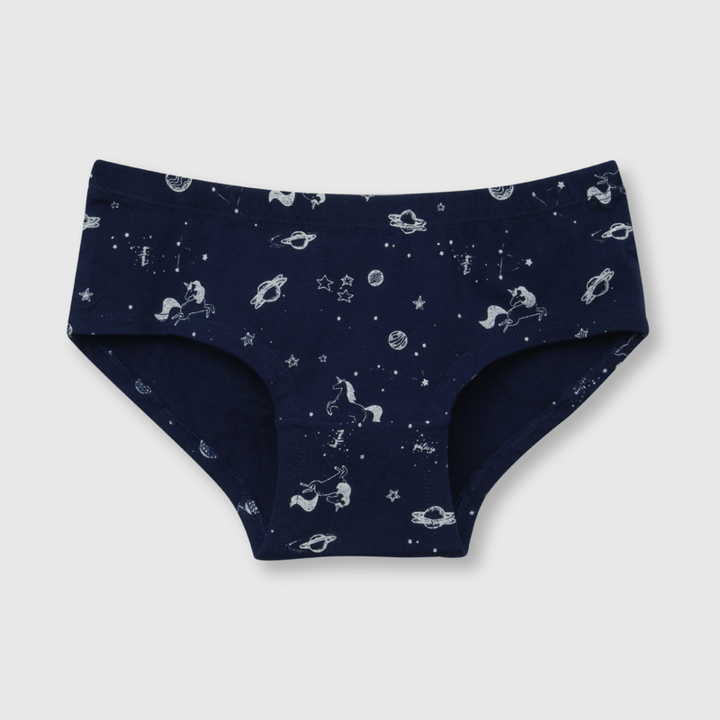 Calzón de niña 3 pack estampado blanco (2 a 12 años)