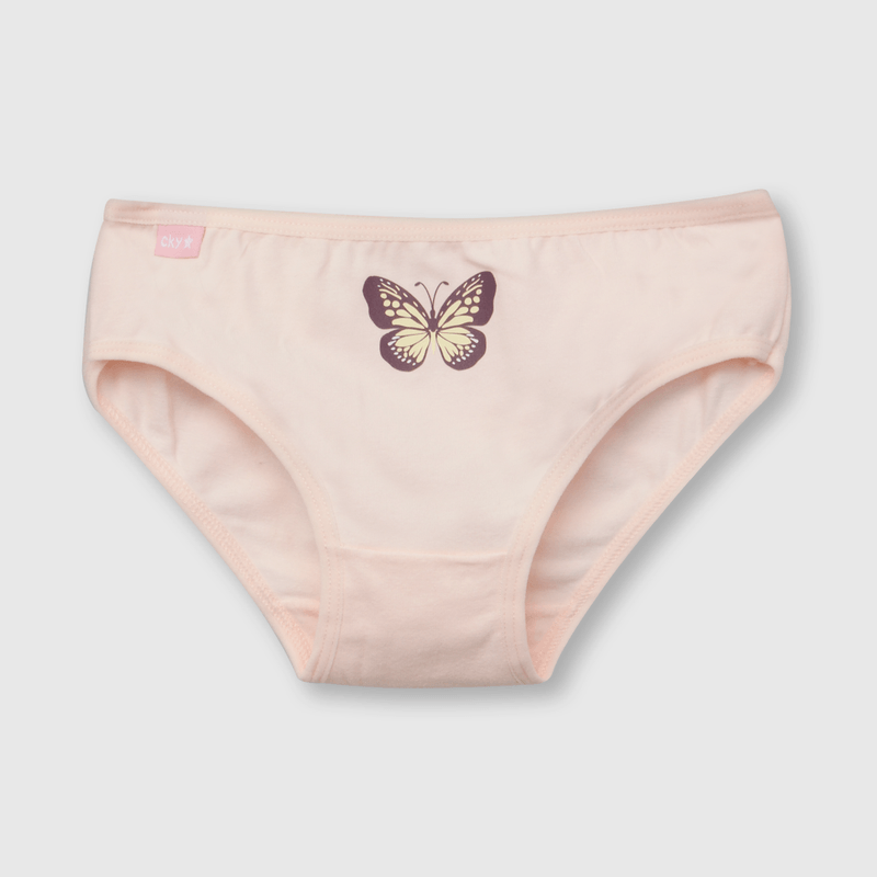 Calzón de niña 3 pack estampado rosado (2 a 12 años)