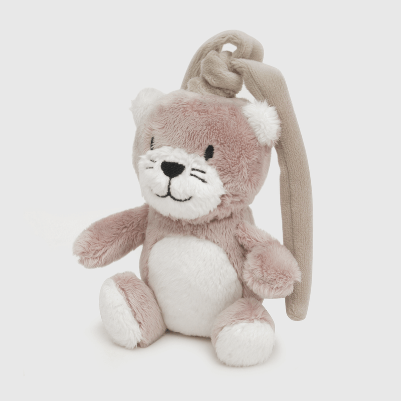Juguete de bebe niño sonajero café