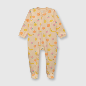 Pijama de bebe niña algodón damasco (0 a 24 meses)